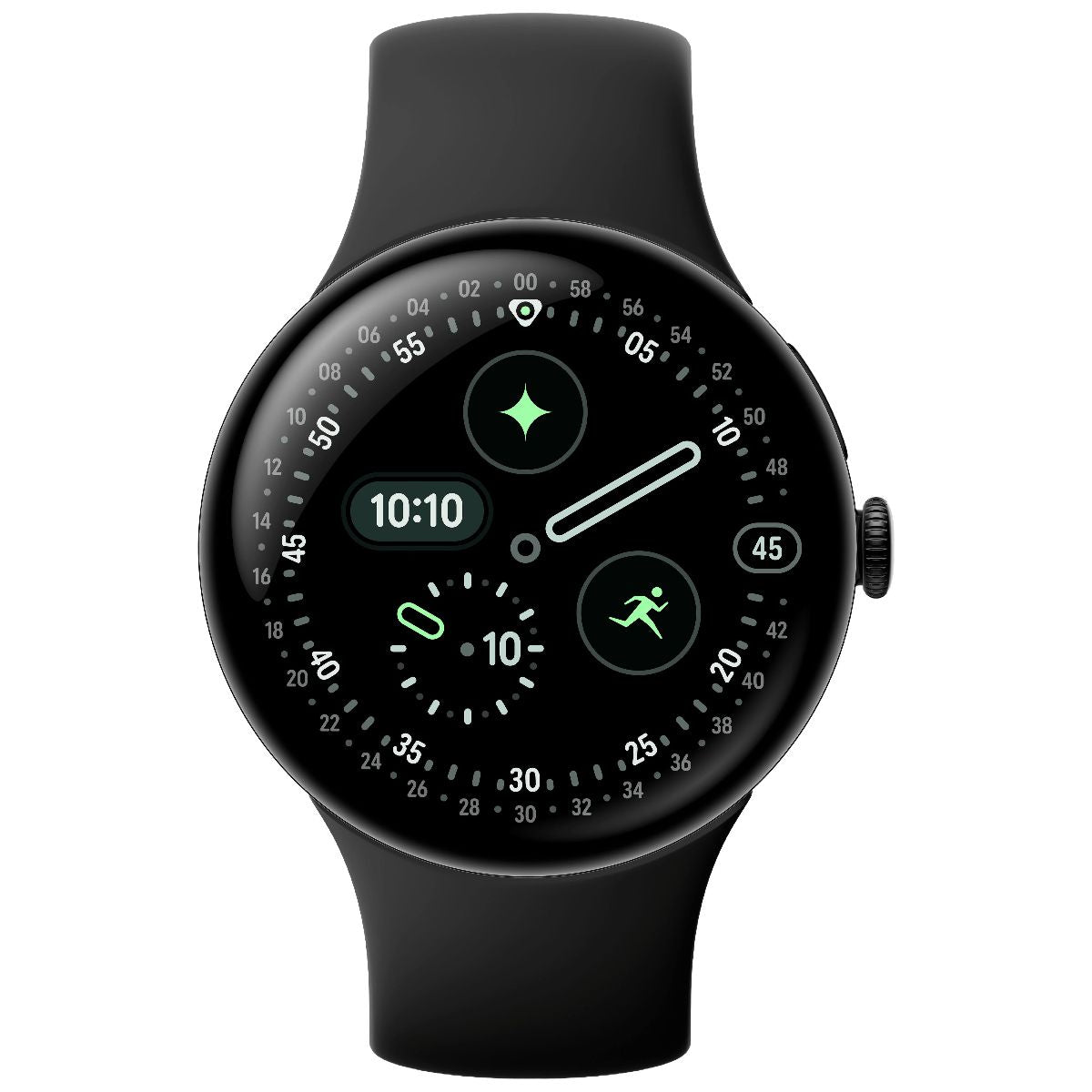Google Pixel Watch 4 (45mm) LTE Smartwatch (G1KAW) Matte Black/Obsidian Band Smart Watches Google - Simple Cell Bulk Wholesale Pricing - USA Seller