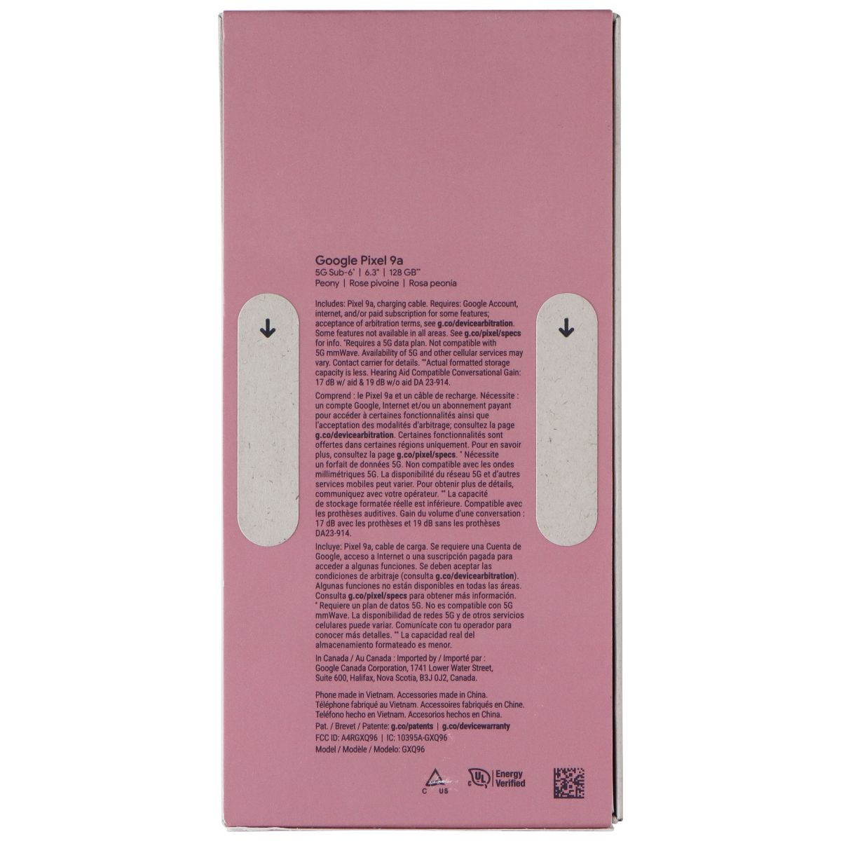 Google Pixel 9a (6.3-inch) Smartphone (GXQ96) Unlocked - 128GB/Peony Cell Phones & Smartphones Google - Simple Cell Bulk Wholesale Pricing - USA Seller