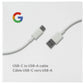 Google (1m/3.2-Ft) USB-C to USB-A Charging and Sync Cable - White (G016F) Cell Phone - Cables & Adapters Google - Simple Cell Bulk Wholesale Pricing - USA Seller