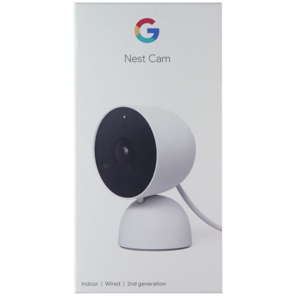 Google Nest Cam Indoor Wired 2nd Gen Security Camera - Snow (GJQ9T) Home Surveillance - Security Cameras Google - Simple Cell Bulk Wholesale Pricing - USA Seller