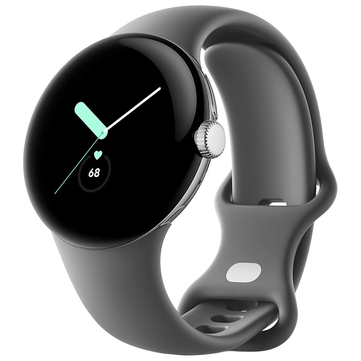 Google Pixel Watch (1st Gen) GWT9R (LTE + Wi-Fi) Silver Case/Charcoal ...