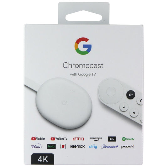 Google 4K Chromecast with Google TV - Snow (GA01919-US)