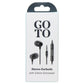 GoTo Stereo Earbuds with 3.5mm Connector - Black Cell Phone - Headsets GoTo - Simple Cell Bulk Wholesale Pricing - USA Seller