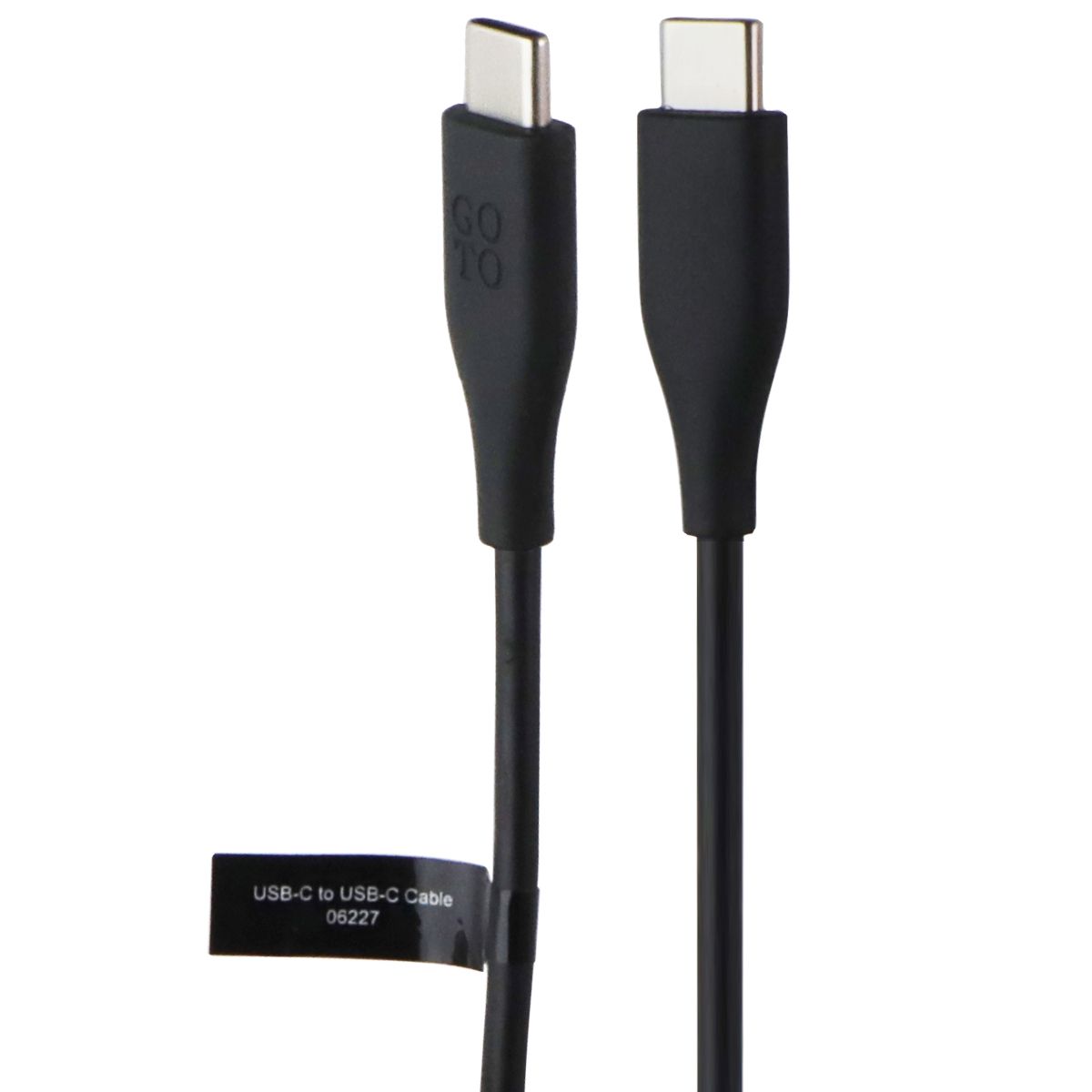GoTo (4-Foot) Charging Cable with USB-C to USB-C Connectors - Black Cell Phone - Cables & Adapters GoTo - Simple Cell Bulk Wholesale Pricing - USA Seller
