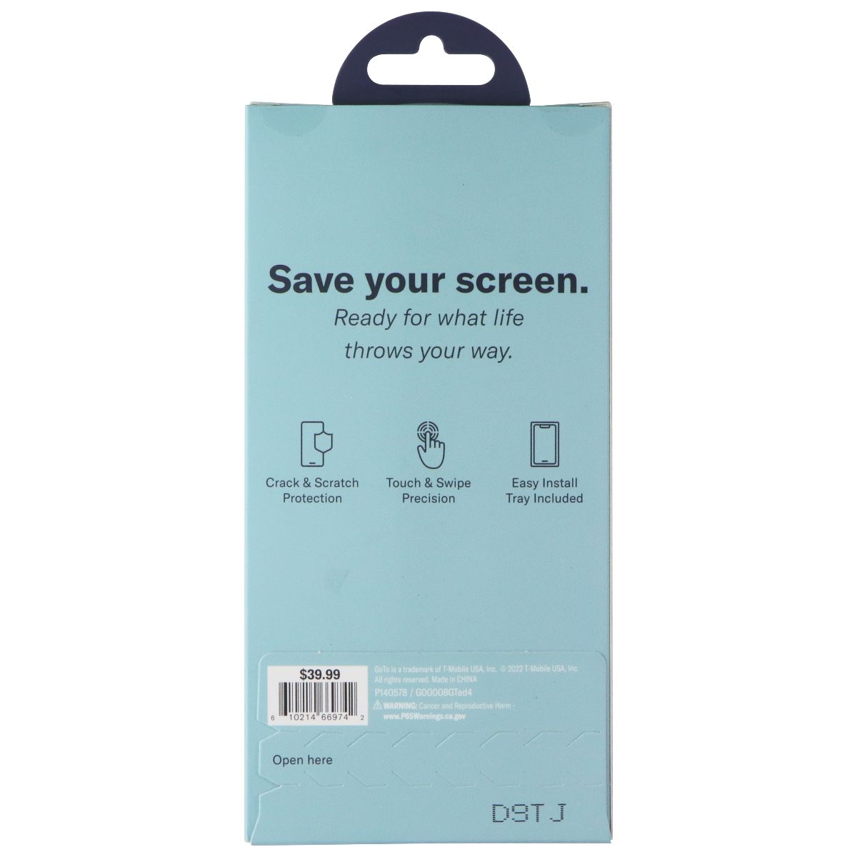 GoTo Tempered Glass Screen Protector for Apple iPhone SE 3rd/2nd Gen/8/7/6S/6 Cell Phone - Screen Protectors GoTo - Simple Cell Bulk Wholesale Pricing - USA Seller