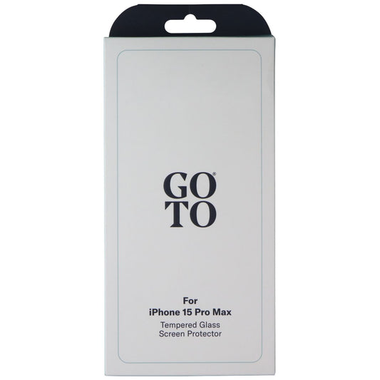GoTo Tempered Glass Screen Protector for Apple iPhone 15 Pro Max Cell Phone - Screen Protectors GoTo - Simple Cell Bulk Wholesale Pricing - USA Seller
