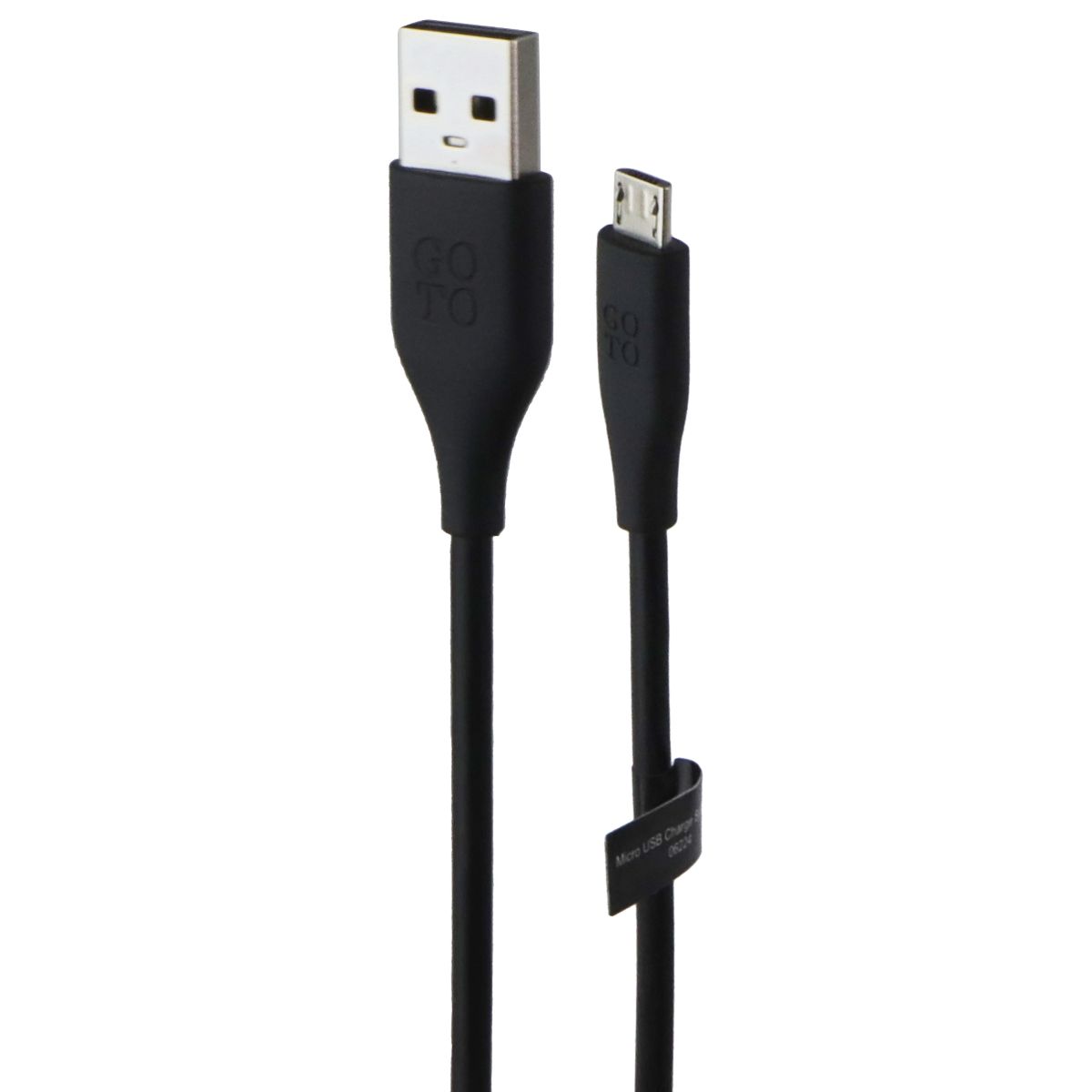 GoTo (4-Foot) Charging Cable with USB-A to Micro-USB Connectors - Black Cell Phone - Cables & Adapters GoTo - Simple Cell Bulk Wholesale Pricing - USA Seller