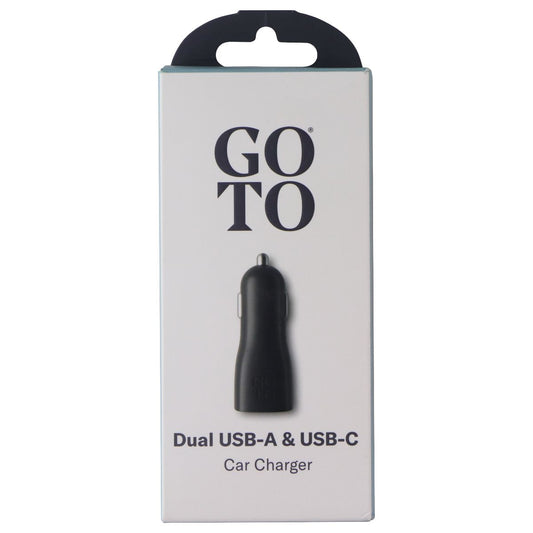 GoTo Dual 12W USB-A + 20W USB-C Car Charger - Black Cell Phone - Chargers & Cradles GoTo - Simple Cell Bulk Wholesale Pricing - USA Seller