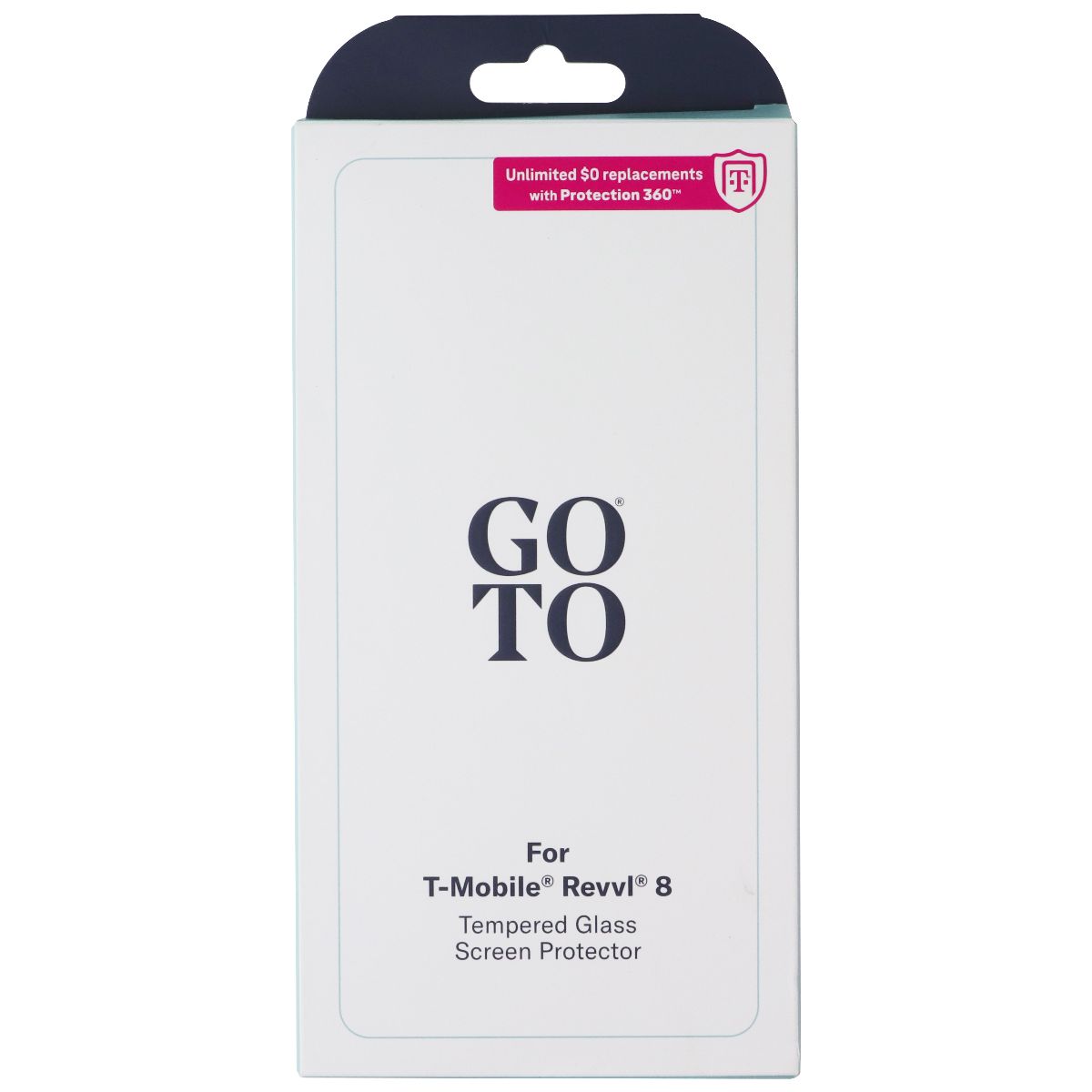 GoTo Tempered Glass Screen Protector with Easy Install for T-Mobile Revvl 8 Cell Phone - Screen Protectors GoTo - Simple Cell Bulk Wholesale Pricing - USA Seller