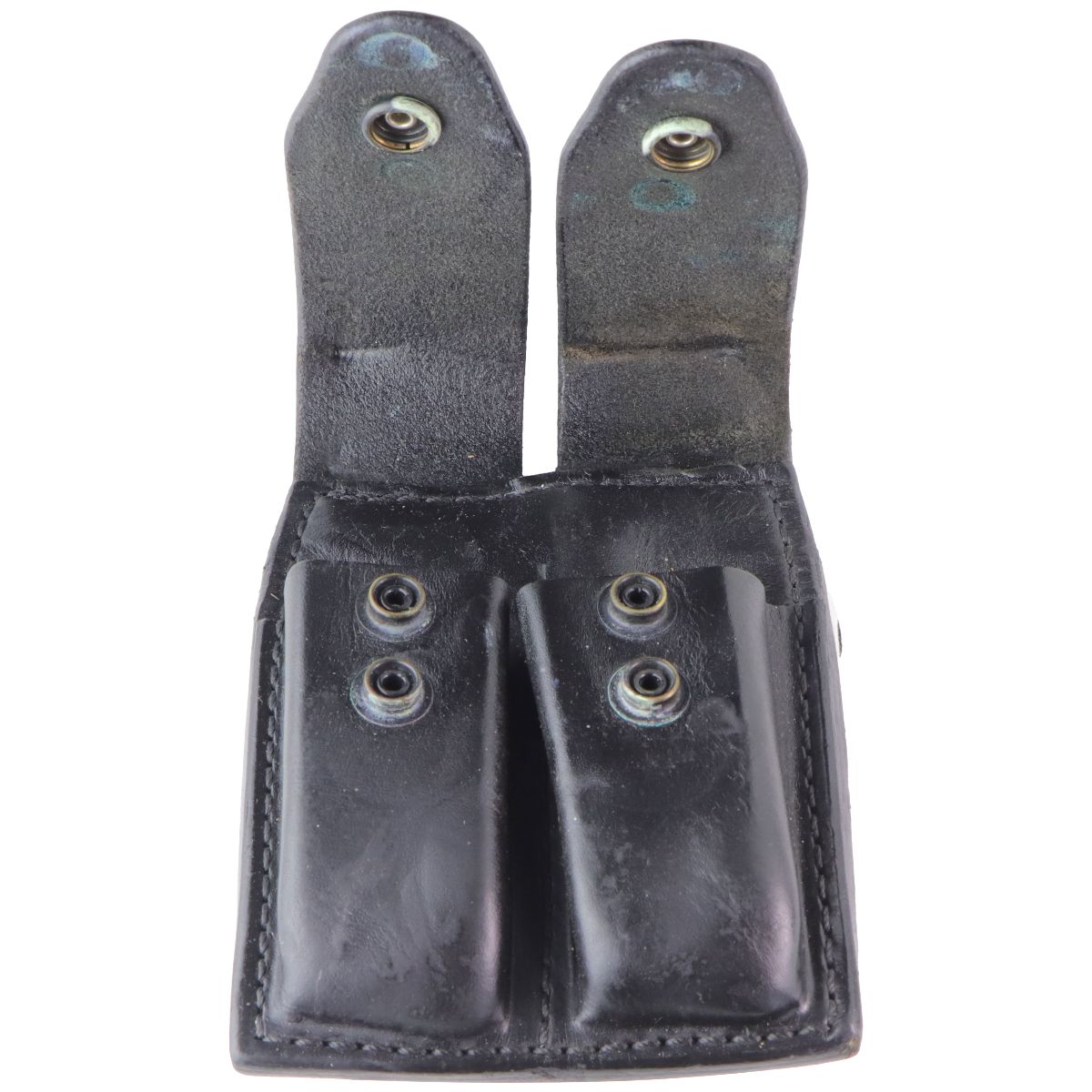 Gould & Goodrich B627-3 Double Magazine Leather Belt Case - Black Other Sporting Goods Gould & Goodrich - Simple Cell Bulk Wholesale Pricing - USA Seller