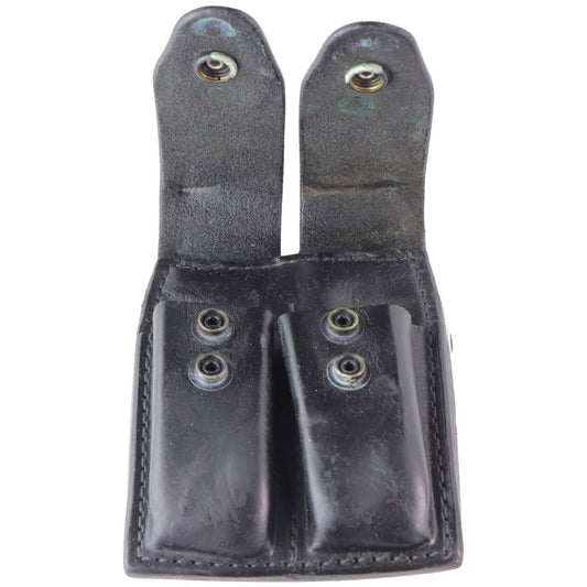Gould & Goodrich B627-3 Double Magazine Leather Belt Case - Black