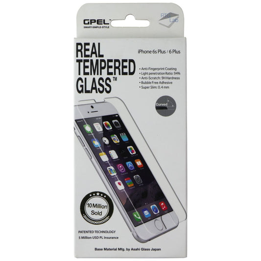 GPEL Real Tempered Glass Screen Protector for Apple iPhone 6s Plus/iPhone 6 Plus Cell Phone - Screen Protectors GPEL - Simple Cell Bulk Wholesale Pricing - USA Seller