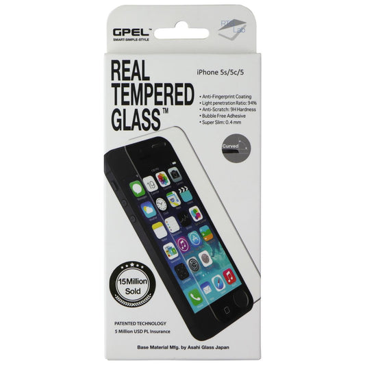 GPEL Real Tempered Glass Screen Protector for Apple iPhone 5s/iPhone 5c/iPhone 5 Cell Phone - Screen Protectors GPEL - Simple Cell Bulk Wholesale Pricing - USA Seller