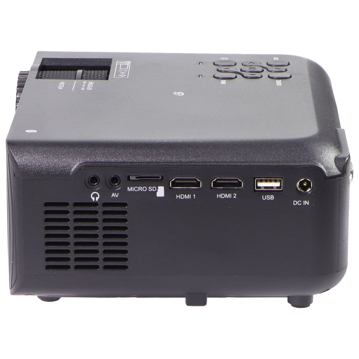 GPX Bluetooth Wireless Mini Projector with Remote Control - Black (PJ609B) Digital Displays - Projectors GPX - Simple Cell Bulk Wholesale Pricing - USA Seller