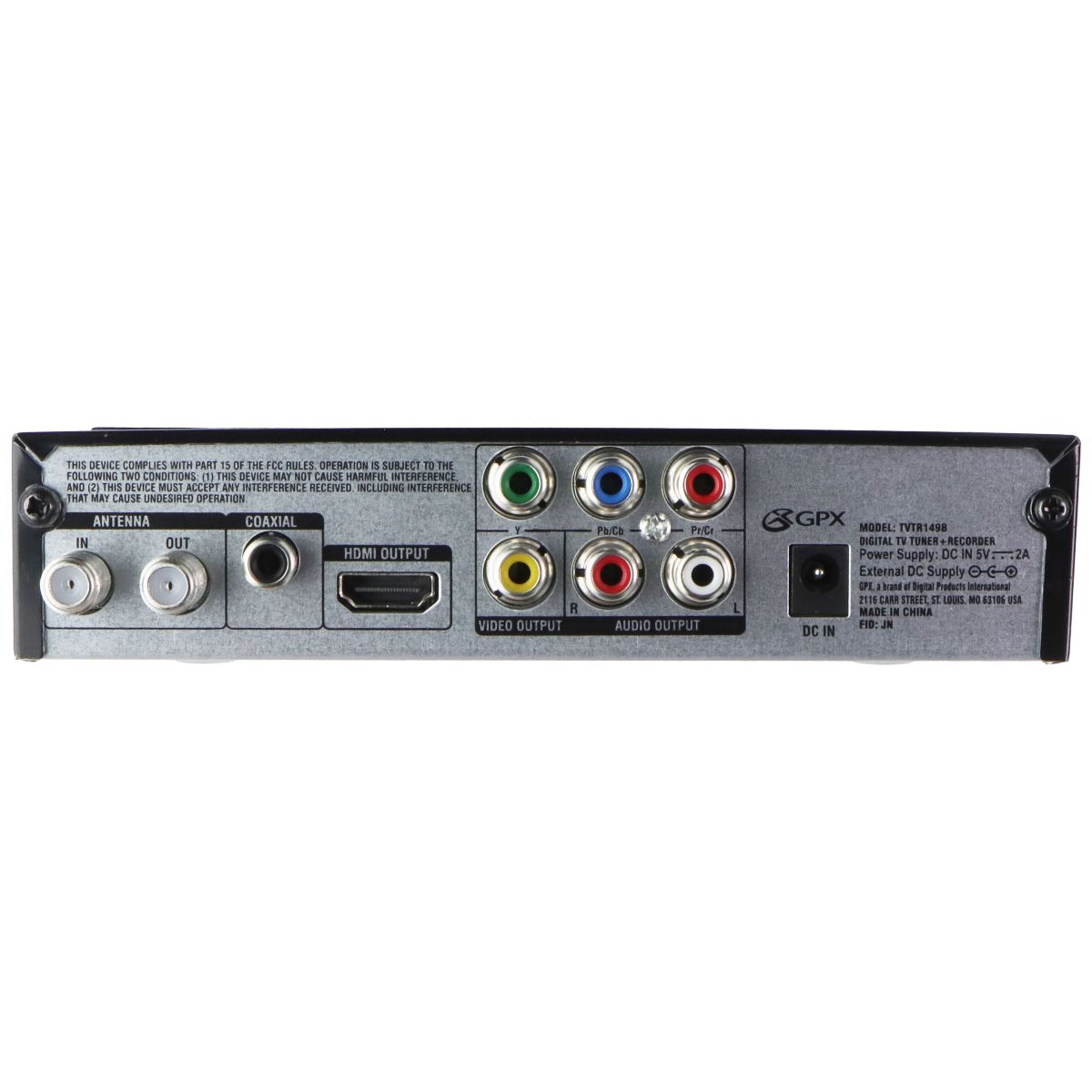 GPX Digital TV Tuner + Recorder with Remote (TVTR149B) Computer Accessories - TV Tuner/Video Capture Devices GPX - Simple Cell Bulk Wholesale Pricing - USA Seller