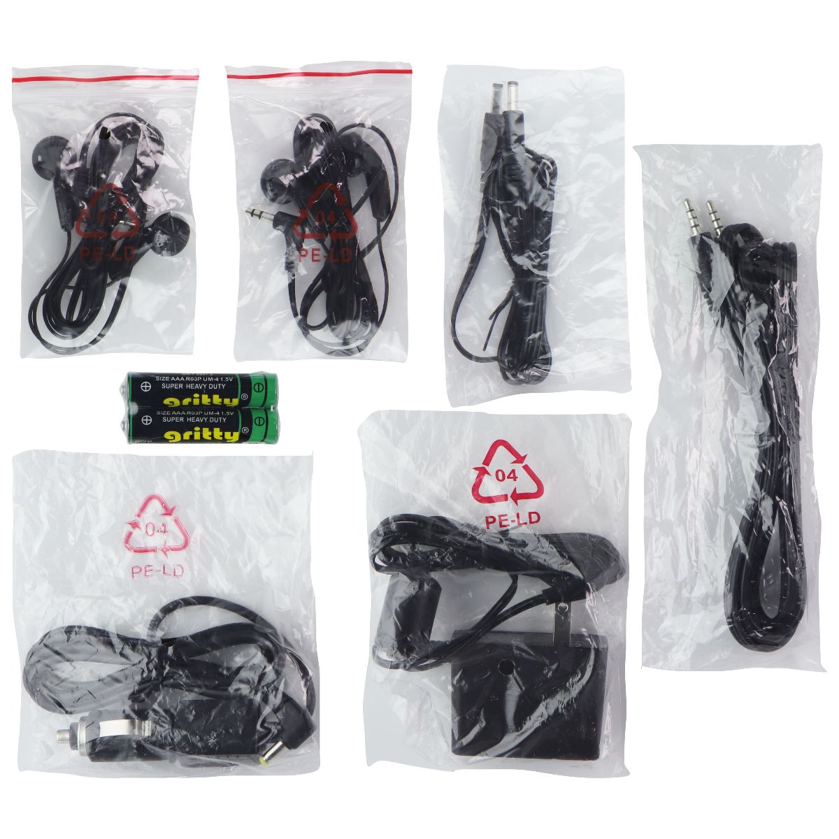 GPX Dual Screen Portable DVD Player Kit - Black (PD10104DG) Home Multimedia - DVD & Blu - ray Players GPX - Simple Cell Bulk Wholesale Pricing - USA Seller