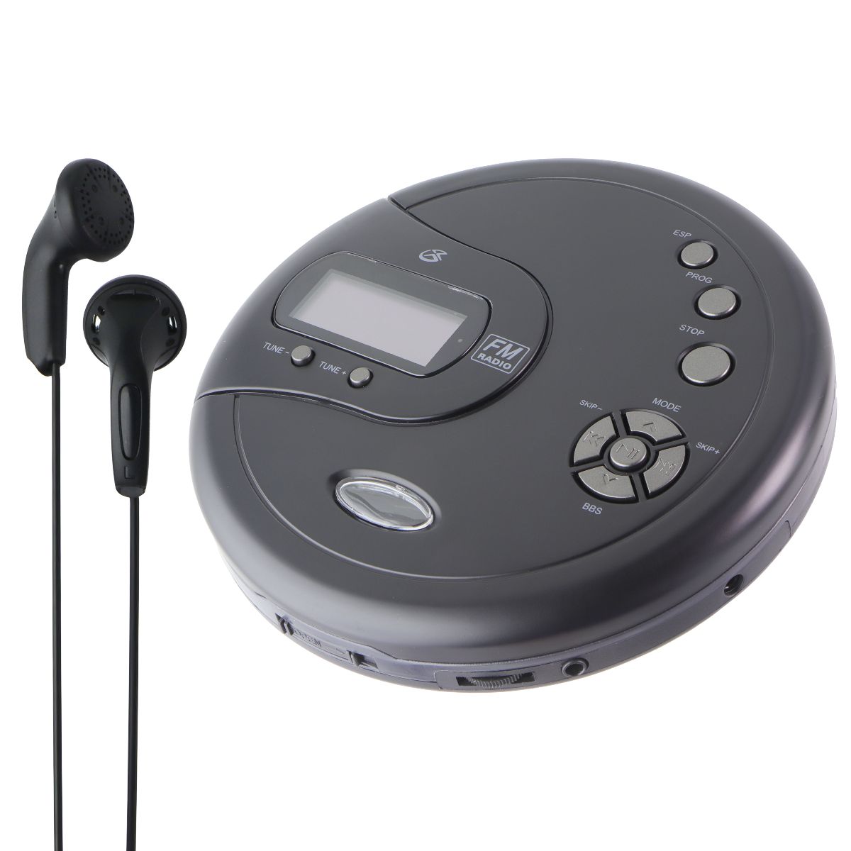 GPX Personal FM Radio CD Player with Headphones - Black (PC332B) Portable Audio & Headphones - Personal CD Players GPX - Simple Cell Bulk Wholesale Pricing - USA Seller