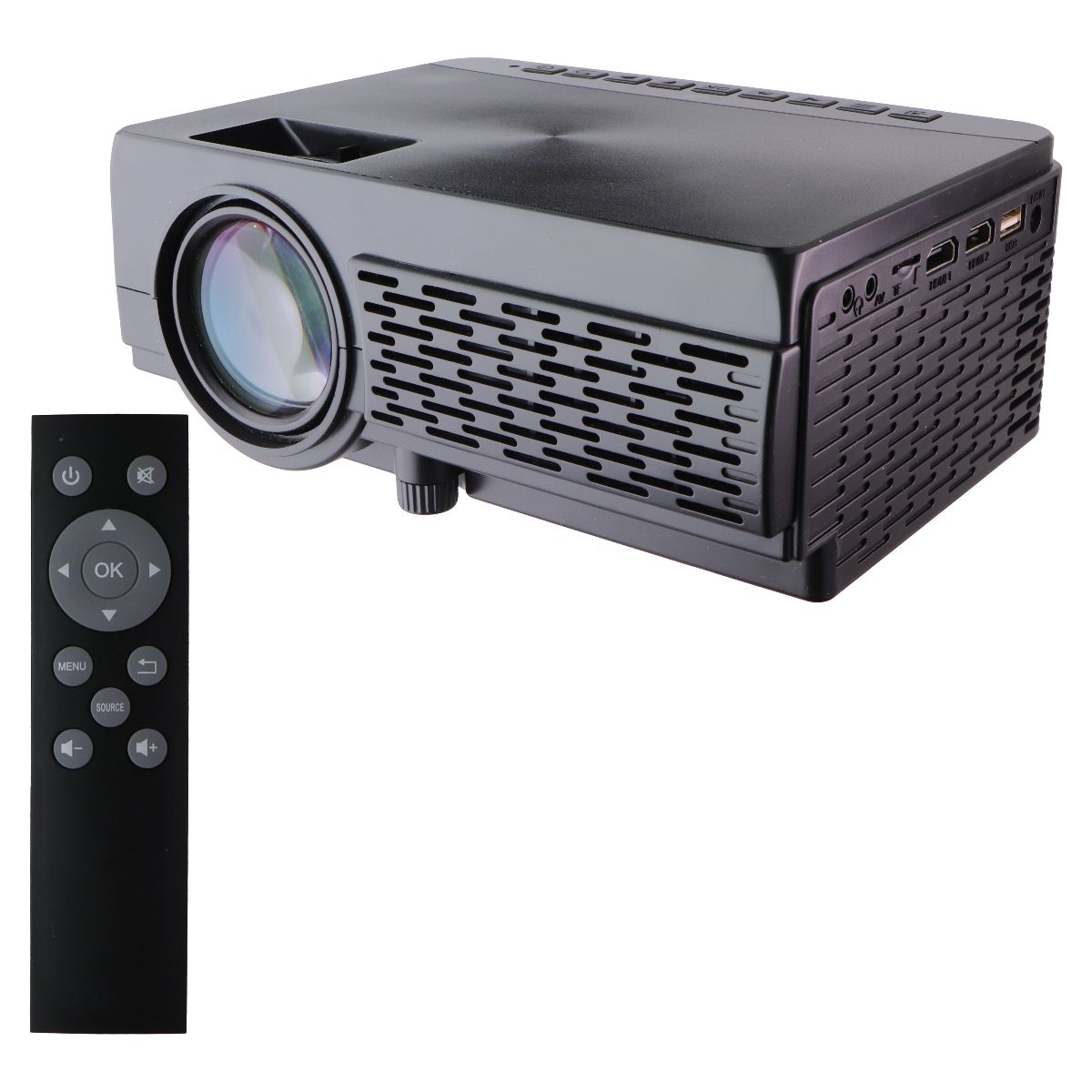GPX Projector with Bluetooth - USB & Micro SD Ports (PJ300B) - Black