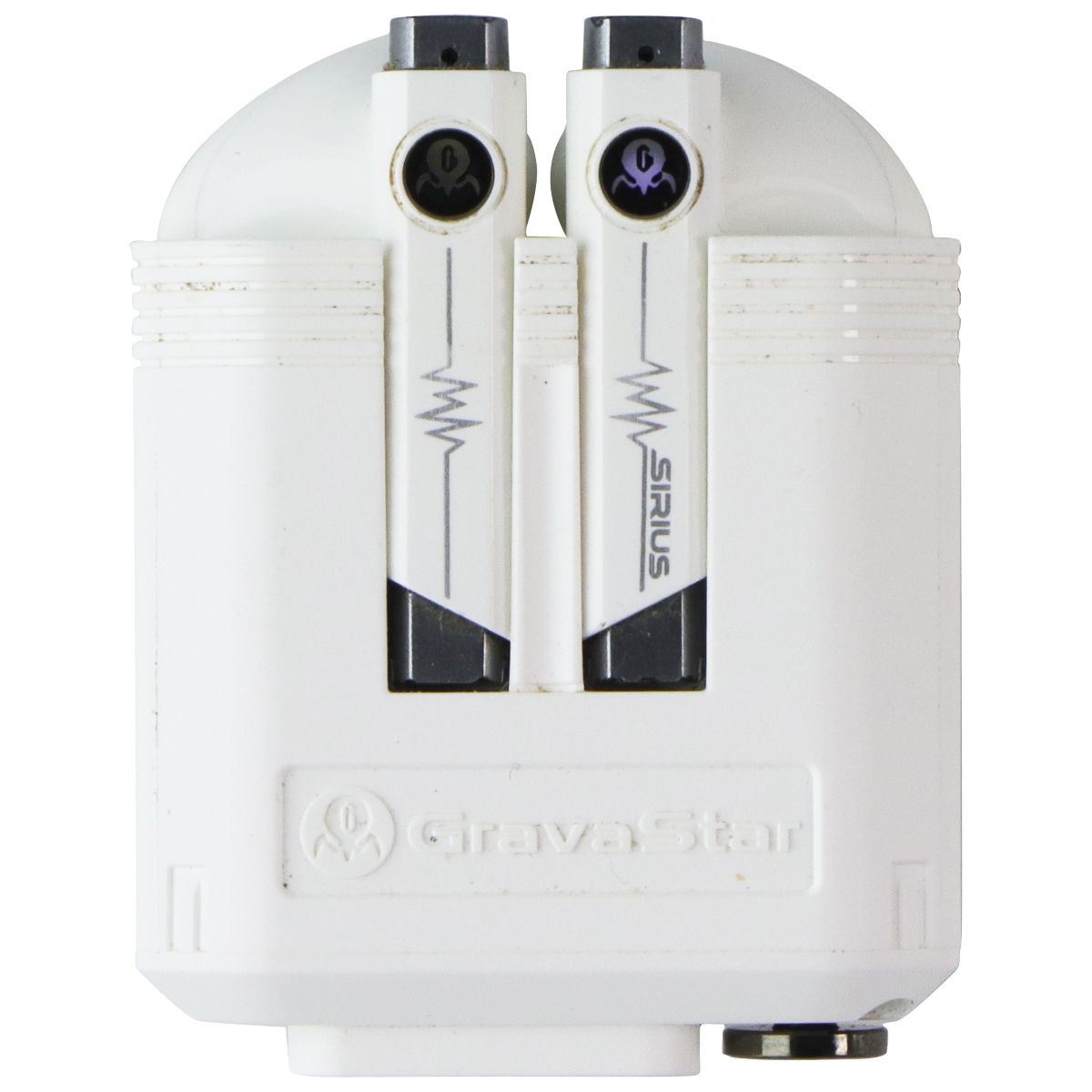 GravaStar Sirius P5 True Wireless Defense Mecha Series Earbuds - White/Blue Portable Audio - Headphones GravaStar - Simple Cell Bulk Wholesale Pricing - USA Seller