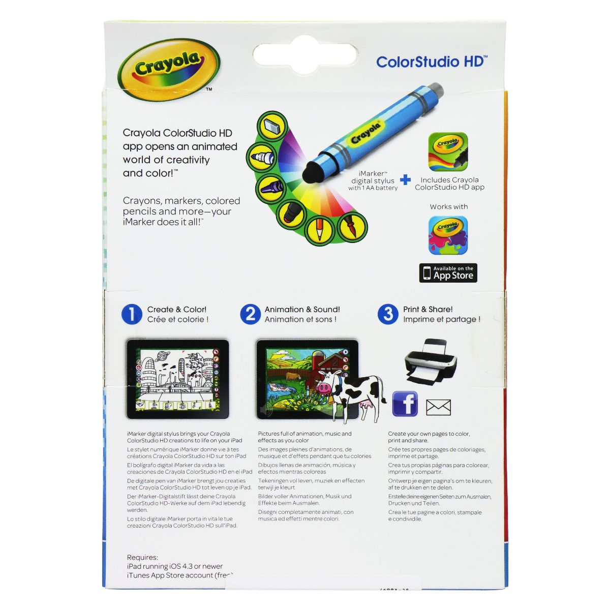 Griffin Blue Crayola ColorStudio HD for Apple iPad - Blue iPad/Tablet Accessories - Styluses Griffin - Simple Cell Bulk Wholesale Pricing - USA Seller