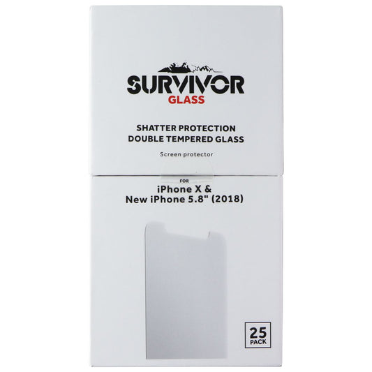 Griffin Survivor Glass Screen Protectors for iPhone 11 Pro / XS / X - 25 Pack Cell Phone - Screen Protectors Griffin - Simple Cell Bulk Wholesale Pricing - USA Seller