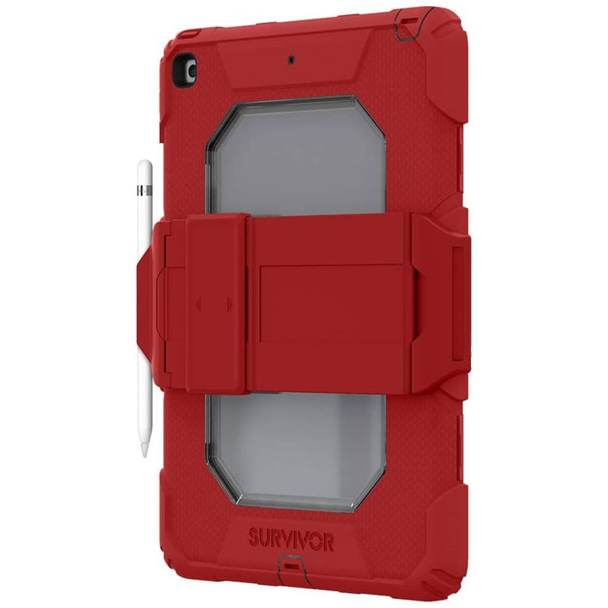 Survivor All-Terrain Case for Apple iPad 10.2-in (9th/8th/7th Gen) - Ribbon Red iPad/Tablet Accessories - Cases, Covers, Keyboard Folios Griffin - Simple Cell Bulk Wholesale Pricing - USA Seller