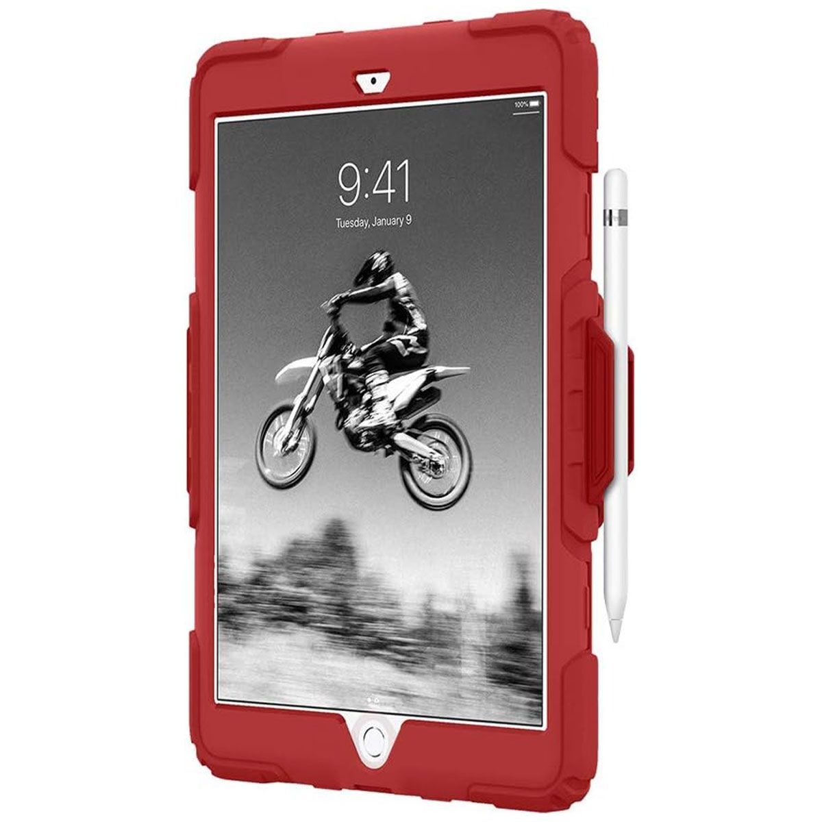 Survivor All-Terrain Case for Apple iPad 10.2-in (9th/8th/7th Gen) - Ribbon Red iPad/Tablet Accessories - Cases, Covers, Keyboard Folios Griffin - Simple Cell Bulk Wholesale Pricing - USA Seller