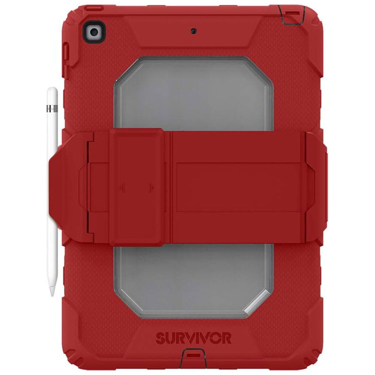 Survivor All-Terrain Case for Apple iPad 10.2-in (9th/8th/7th Gen) - Ribbon Red iPad/Tablet Accessories - Cases, Covers, Keyboard Folios Griffin - Simple Cell Bulk Wholesale Pricing - USA Seller