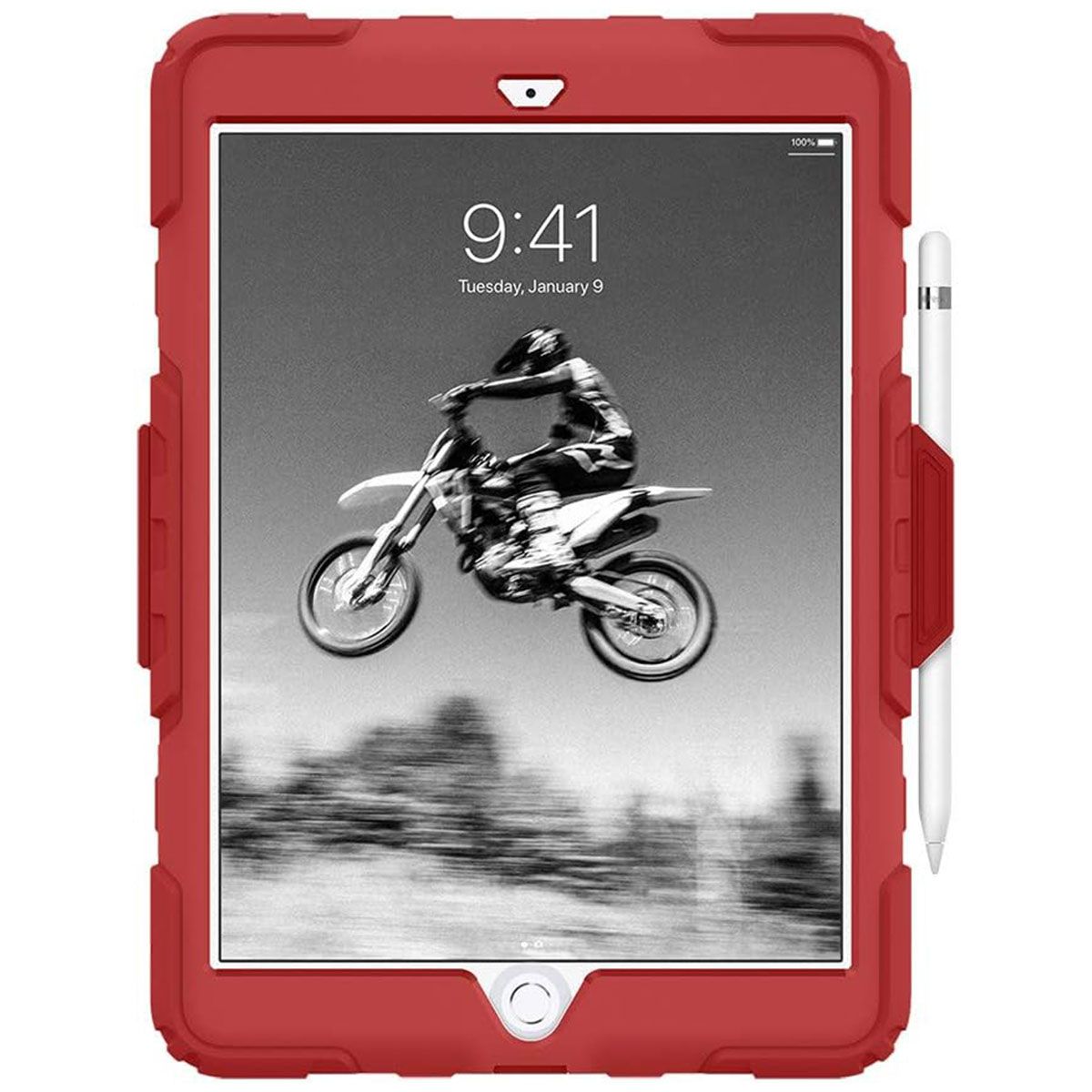 Survivor All-Terrain Case for Apple iPad 10.2-in (9th/8th/7th Gen) - Ribbon Red iPad/Tablet Accessories - Cases, Covers, Keyboard Folios Griffin - Simple Cell Bulk Wholesale Pricing - USA Seller