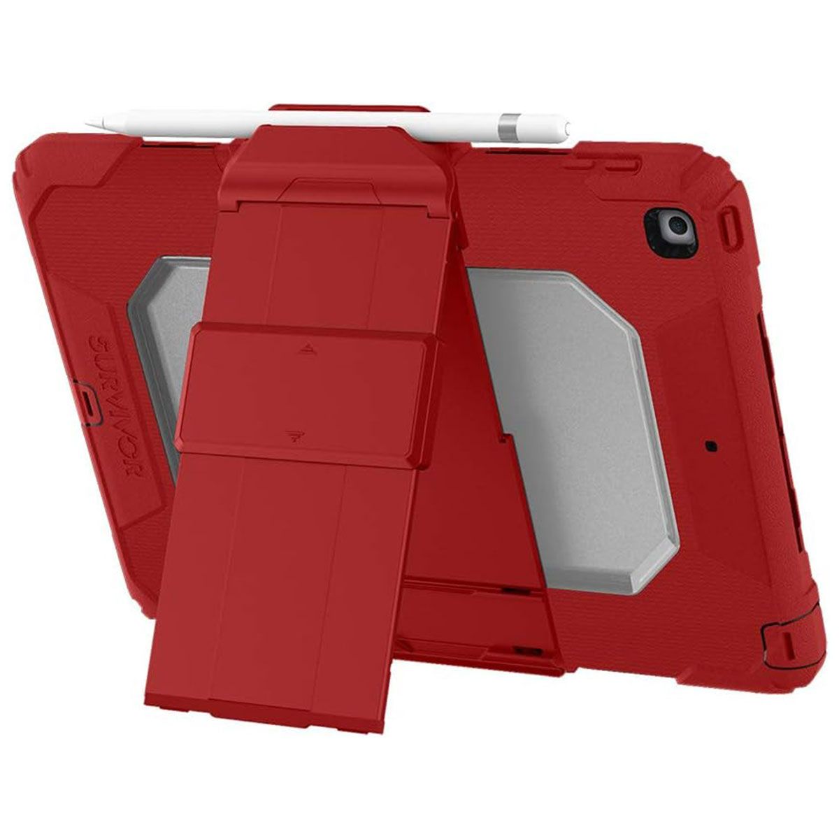 Survivor All-Terrain Case for Apple iPad 10.2-in (9th/8th/7th Gen) - Ribbon Red iPad/Tablet Accessories - Cases, Covers, Keyboard Folios Griffin - Simple Cell Bulk Wholesale Pricing - USA Seller