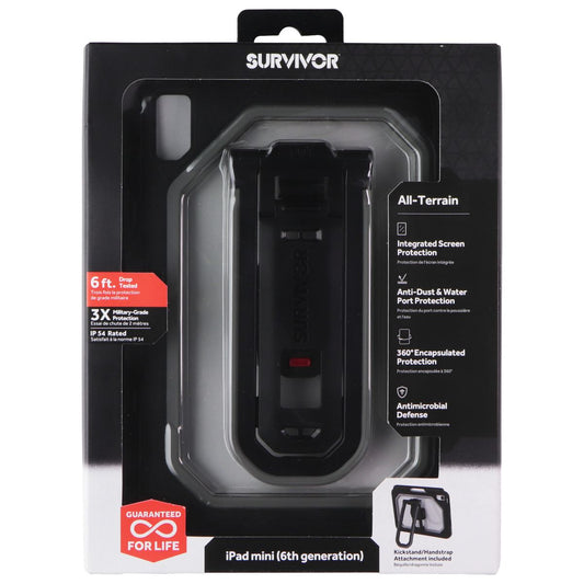 Griffin Survivor All Terrain Case for Apple iPad Mini (6th Gen) - Clear / Black iPad/Tablet Accessories - Cases, Covers, Keyboard Folios Griffin - Simple Cell Bulk Wholesale Pricing - USA Seller