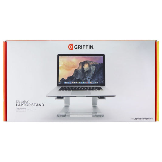 Griffin Elevator Aluminum Laptop Stand - Ergonomic Computer Riser - Silver Computer Accessories - Stands, Holders & Car Mounts Griffin - Simple Cell Bulk Wholesale Pricing - USA Seller
