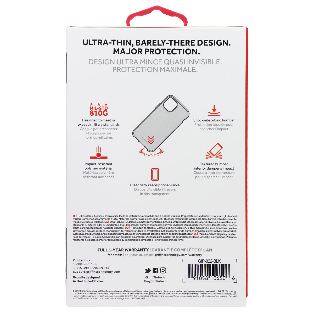 Griffin Survivor Series Case for Apple iPhone 11 Pro - Black Cell Phone - Cases, Covers & Skins Griffin - Simple Cell Bulk Wholesale Pricing - USA Seller