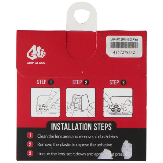 GRIP GLASS Camera Glass Lens Protectors for Apple iPhone 12 Pro Max Cell Phone - Screen Protectors GRIP GLASS - Simple Cell Bulk Wholesale Pricing - USA Seller