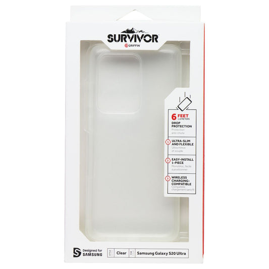 Griffin Survivor Clear Series Case for Samsung Galaxy S20 Ultra - Clear Cell Phone - Cases, Covers & Skins Griffin - Simple Cell Bulk Wholesale Pricing - USA Seller