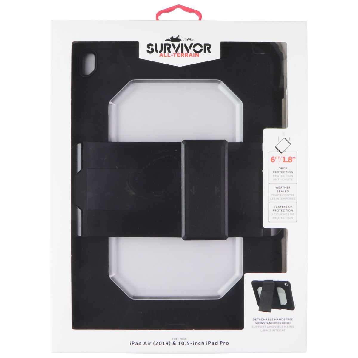 Griffin Survivor All-Terrain Case for iPad Air 2019/10.5" iPad Pro - Clear/Black iPad/Tablet Accessories - Cases, Covers, Keyboard Folios Griffin - Simple Cell Bulk Wholesale Pricing - USA Seller