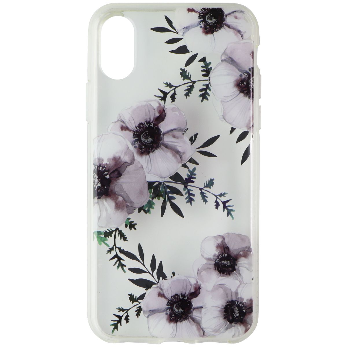 Habitu Floral Series Case for Apple iPhone X - Floral Design/Clear (HHWIX) Cell Phone - Cases, Covers & Skins Habitu    - Simple Cell Bulk Wholesale Pricing - USA Seller