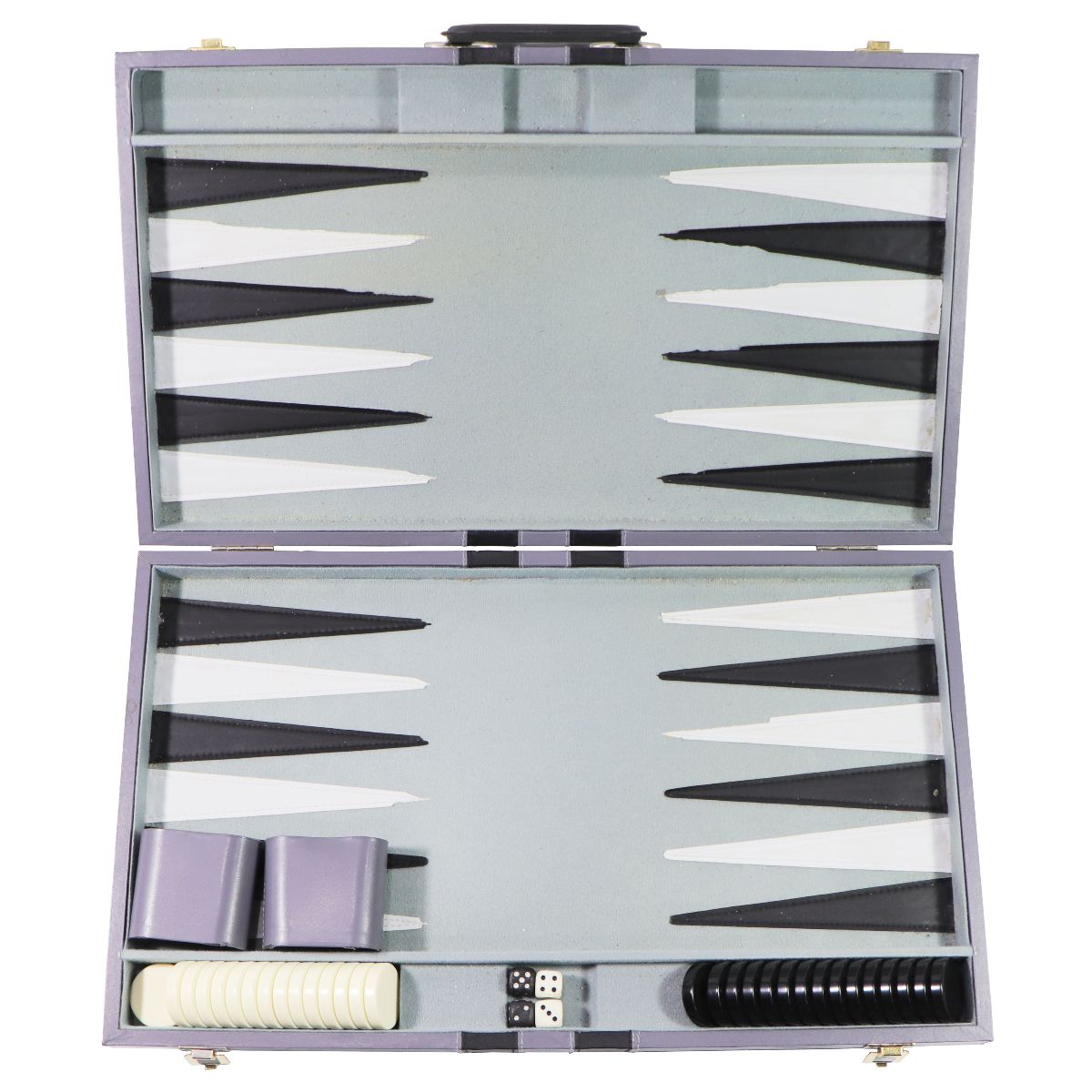 John N. Hansen Classic Game Collection 21-inch Backgammon - Gray *Missing 1 Dice Toys & Hobbies - Other Games John N. Hansen Co. - Simple Cell Bulk Wholesale Pricing - USA Seller