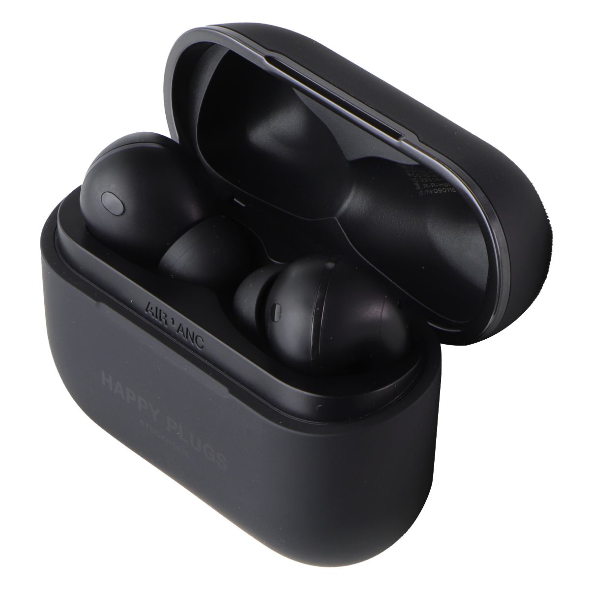 Happy Plugs Stockholm Air 1 ANC In-Ear Headphones - Black Portable Audio - Headphones Happy Plugs - Simple Cell Bulk Wholesale Pricing - USA Seller