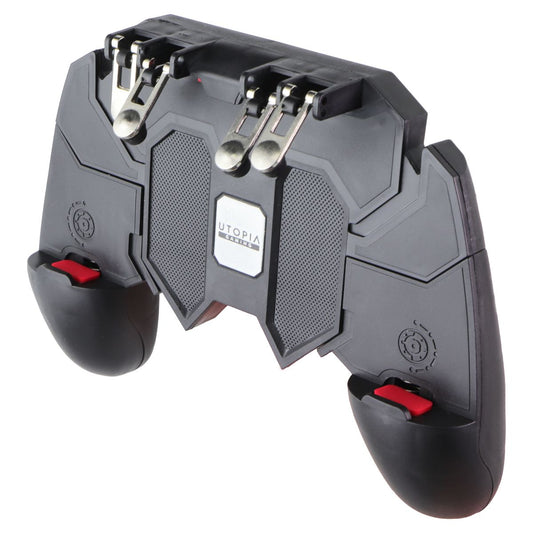 Utopia Gaming 4-Trigger Mobile Gaming Controller for Smartphones - Black Gaming/Console - Controllers & Attachments Helix - Simple Cell Bulk Wholesale Pricing - USA Seller