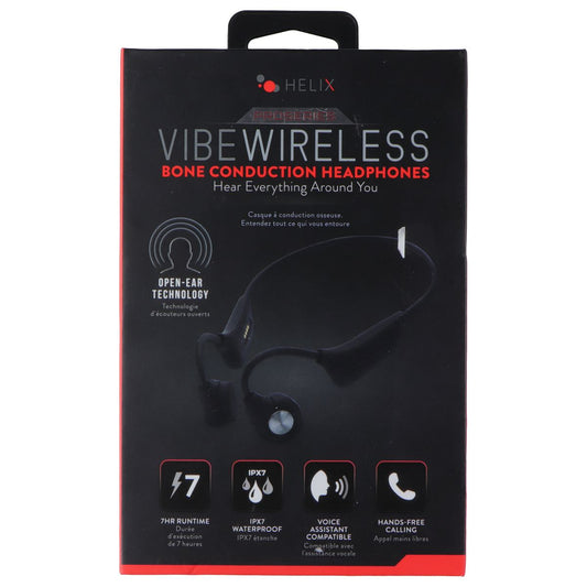 Helix ProSeries Vibe Wireless Bone Conduction Bluetooth Headphones - Black Cell Phone - Headsets Helix - Simple Cell Bulk Wholesale Pricing - USA Seller