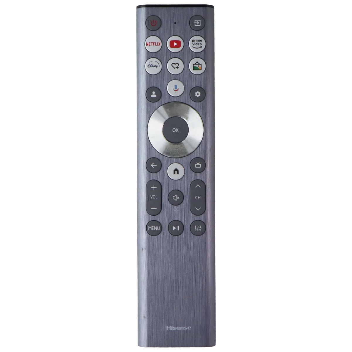 Hisense (ERF6G80H) Remote Control w/ Netflix/YouTube/Prime/Disney+ Hot Keys TV, Video & Audio Accessories - Remote Controls Hisense - Simple Cell Bulk Wholesale Pricing - USA Seller