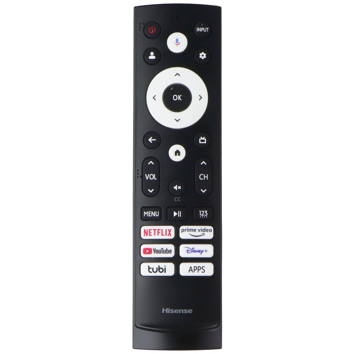 Hisense Remote Control (ERF3AF90H) Netflix/Prime/YouTube/Disney+/Tubi - Black TV, Video & Audio Accessories - Remote Controls Hisense - Simple Cell Bulk Wholesale Pricing - USA Seller