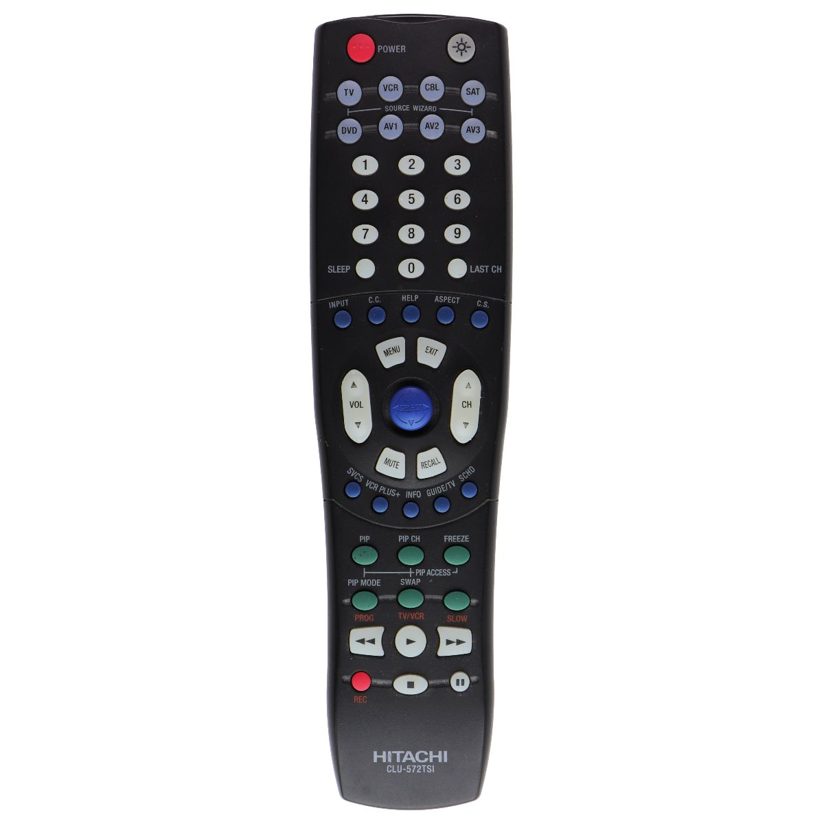 Hitachi (CLU-572TSI) Replacement Remote Control - Black TV, Video & Audio Accessories - Remote Controls Hitachi - Simple Cell Bulk Wholesale Pricing - USA Seller