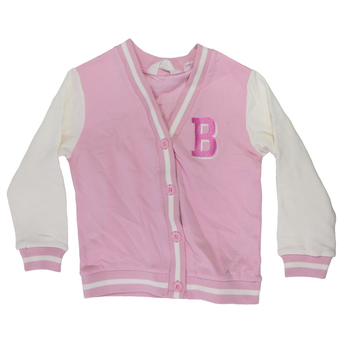 H&M Barbie Set - Letterman Style Sweater (6X/7) and Checkered Shorts (6) - Pink Other Sporting Goods H&M - Simple Cell Bulk Wholesale Pricing - USA Seller