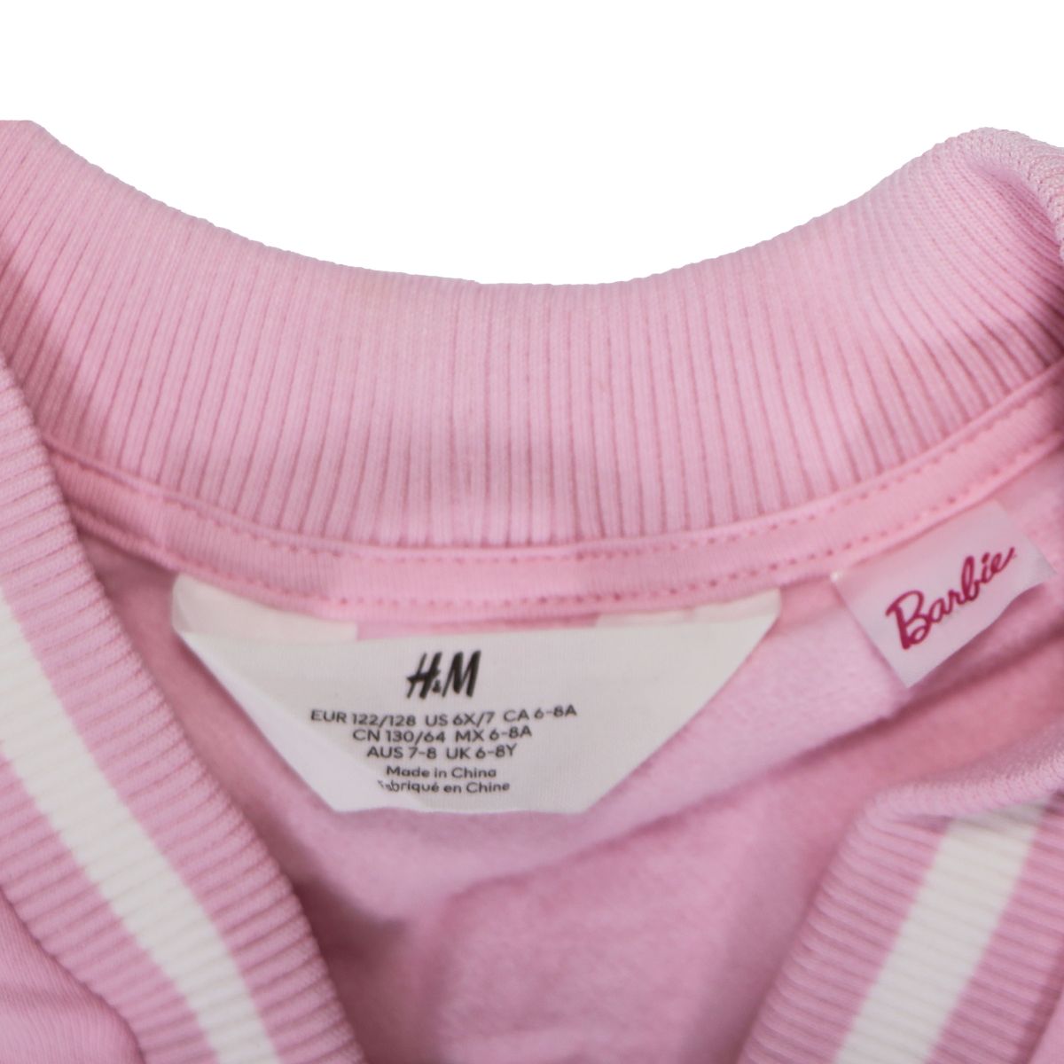 H&M Barbie Set - Letterman Style Sweater (6X/7) and Checkered Shorts (6) - Pink Other Sporting Goods H&M - Simple Cell Bulk Wholesale Pricing - USA Seller
