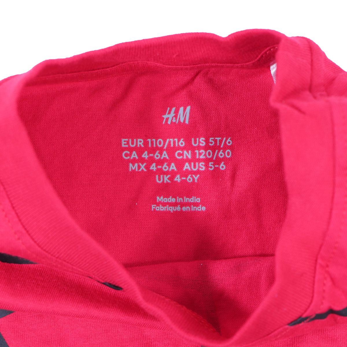 H&M 3-Pack Printed T-Shirts for Toddlers - Size 5T/6 - Marvel (Red/Blue/White) Other Sporting Goods H&M - Simple Cell Bulk Wholesale Pricing - USA Seller