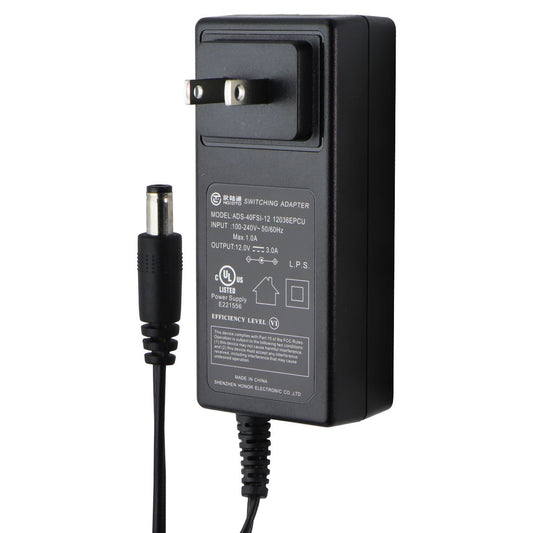 Hoioto (12V/3.0A) AC Switching Power Supply Adapter - Black (ADS-40FSI-12) Multipurpose Batteries & Power - Multipurpose AC to DC Adapters Hoioto - Simple Cell Bulk Wholesale Pricing - USA Seller