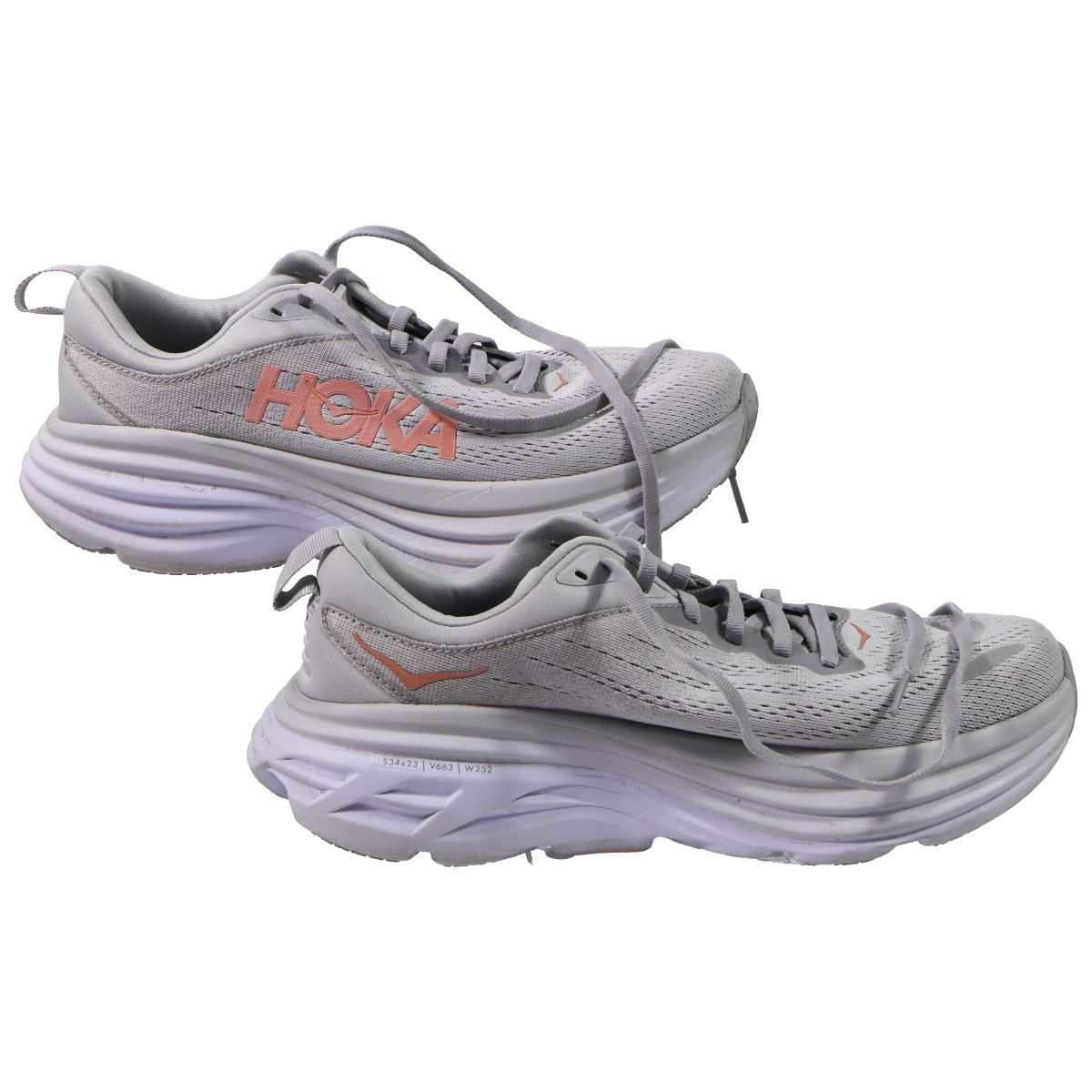 Hoka Bondi 8 Max Cushioned Running Shoe for Women - 8B - Harbor Mist/Lunar Rock Other Sporting Goods Hoka    - Simple Cell Bulk Wholesale Pricing - USA Seller