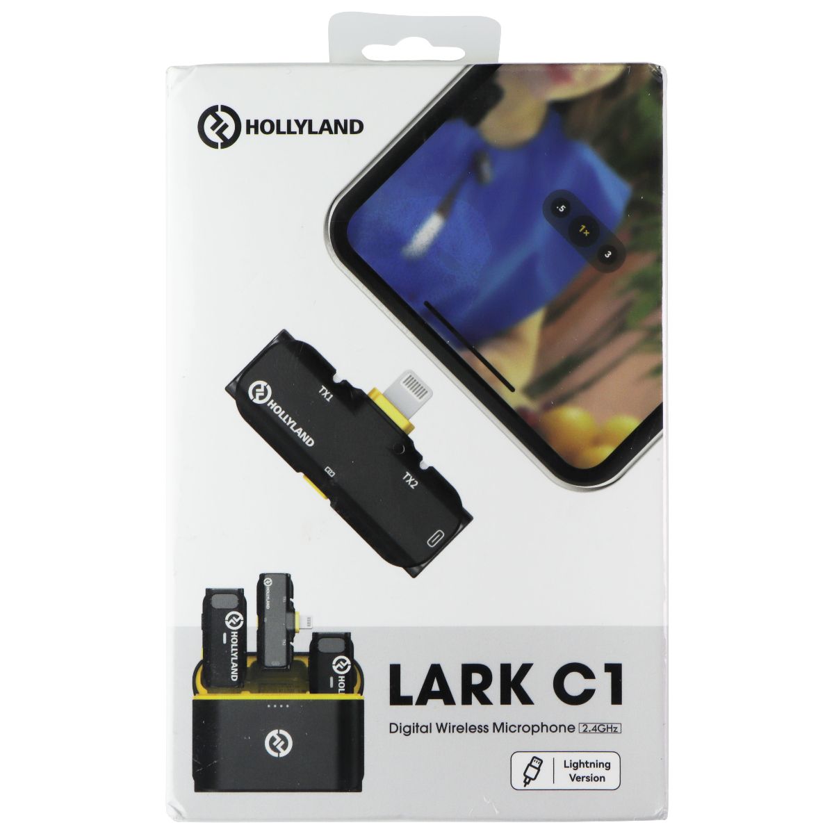 Hollyland Lark C1 Digital Wireless Microphone for Apple Devices (MFI Certified) Cell Phone - Other Accessories Hollyland - Simple Cell Bulk Wholesale Pricing - USA Seller